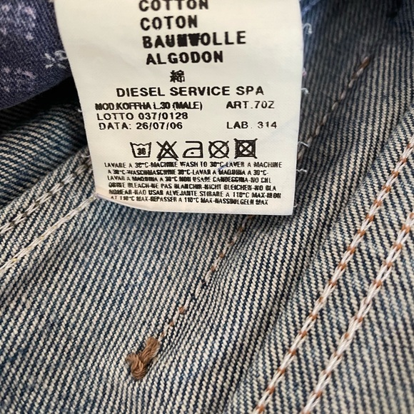 Men’s Diesel Koffha Denim Jeans - Picture 9 of 9